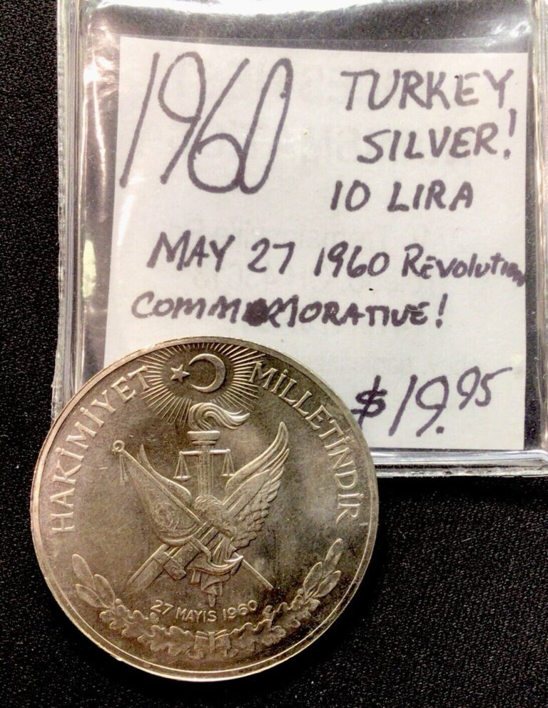 Read more about the article 1960 Turkey Silver! 10 Lira. 5/271960 Revolution Commerative!