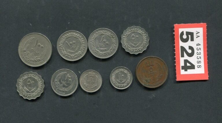 Read more about the article Lot of   9   coins of    Libya