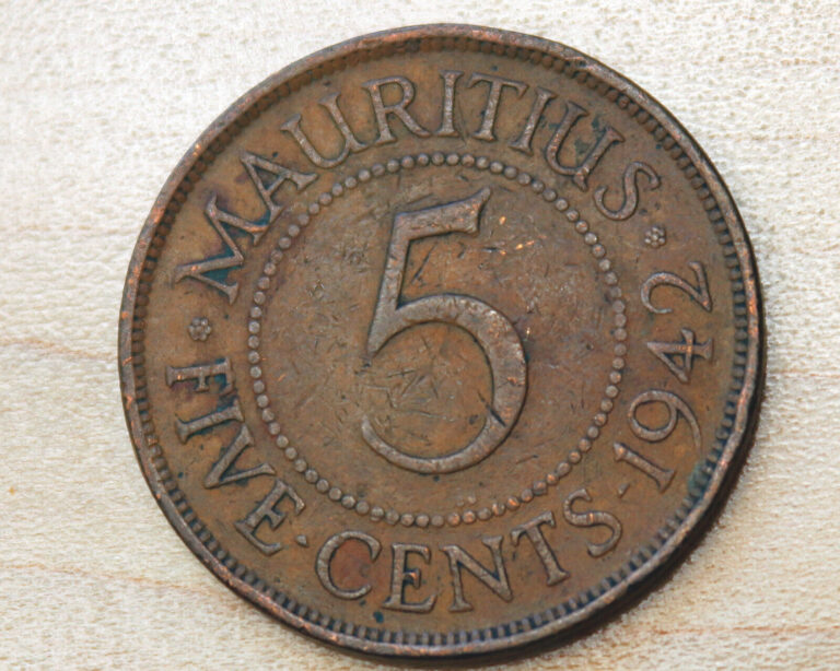 Read more about the article 1942 Mauritius 5 Cents