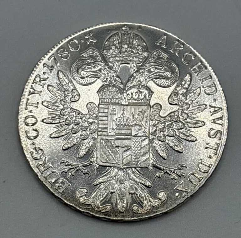 Read more about the article Set of two 1780 Austria Maria Theresa Thaler Restrike 0.833 Silver Coins