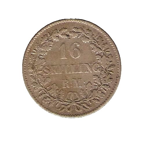 Read more about the article 1856 DENMARK SILVER Coin 16 SKILLINGS
