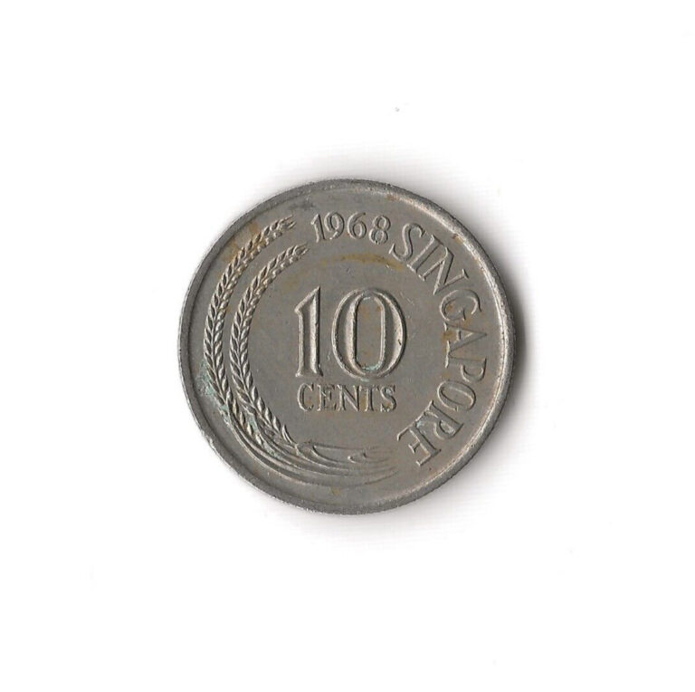 Read more about the article 1968 Singapore – 10 Cents – 761 – Copper Nickel – 2.8g