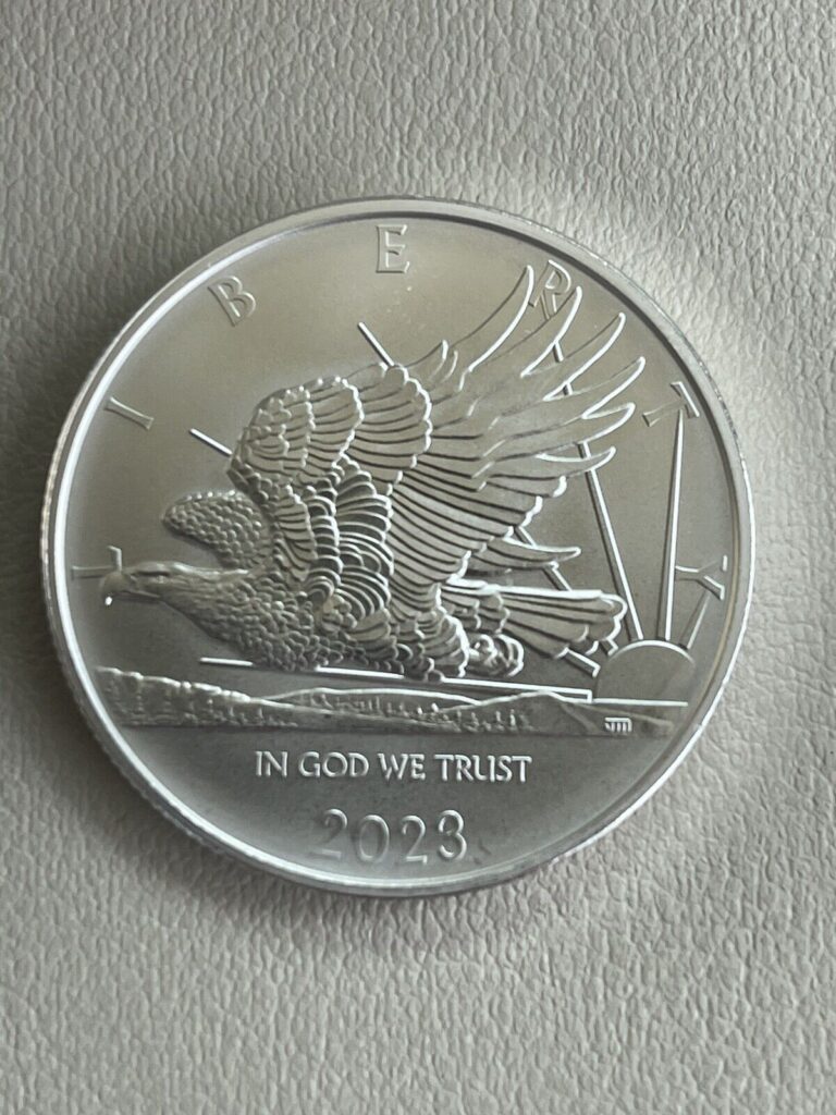 Read more about the article Samoa 2023 $2 1 oz Silver John Mercanti Eagle BU