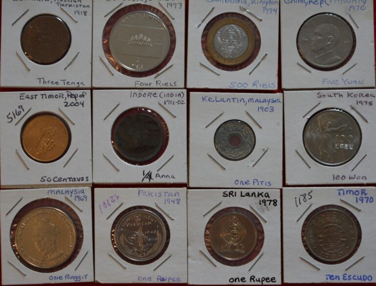 Read more about the article Asia Coins (Lot of 12) Cambodia  Malaysia  and more-REVISED- #7154