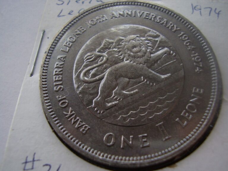 Read more about the article 1974 SIERRA LEONE 1 LEONE KM-26a – FREE USA SHIPPING!