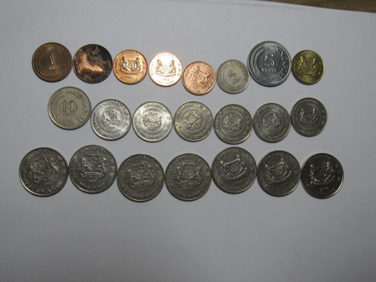 Read more about the article Lot of 22 Different Singapore Coins – 1967 to 2006 – Circulated