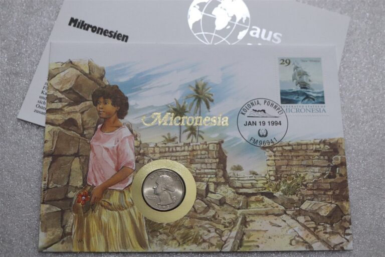 Read more about the article 🧭 🇫🇲 MICRONESIA 1 QUARTER 1993 COIN COVER B64 #18