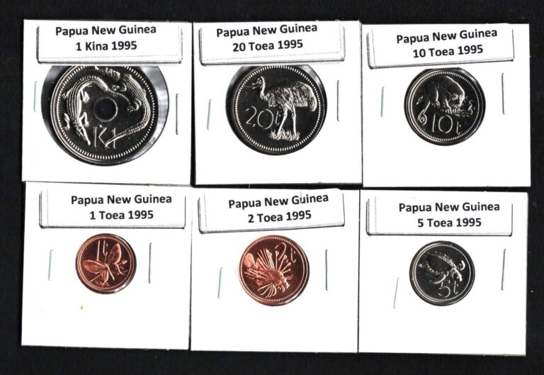 Read more about the article PAPUA NEW GUINEA 1995 SET OF 6 COINS