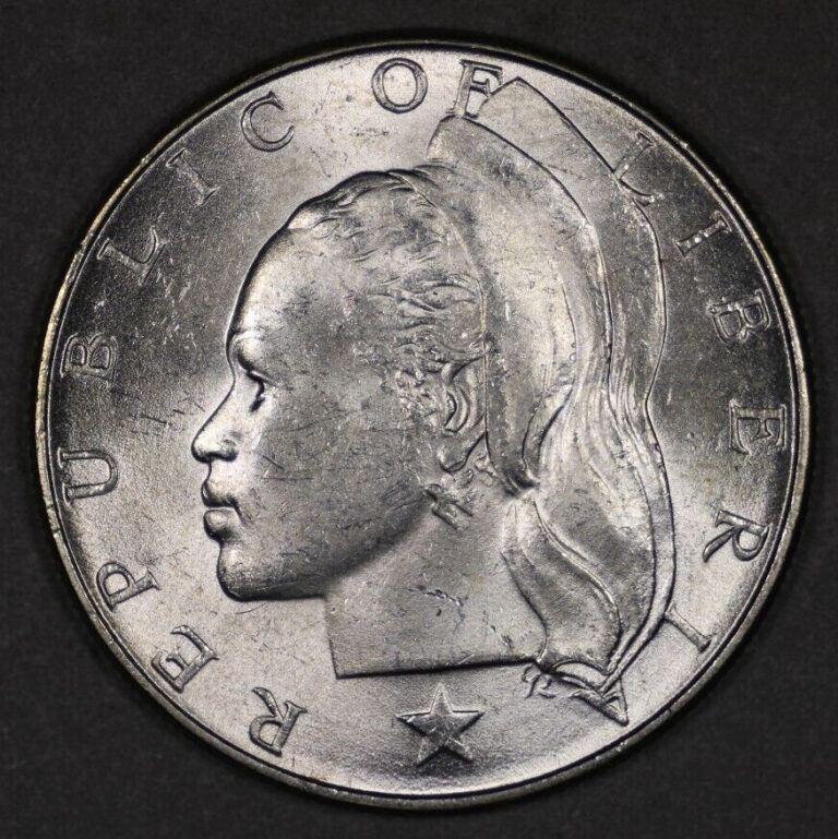 Read more about the article 1962 Liberia Silver Dollar Uncirculated