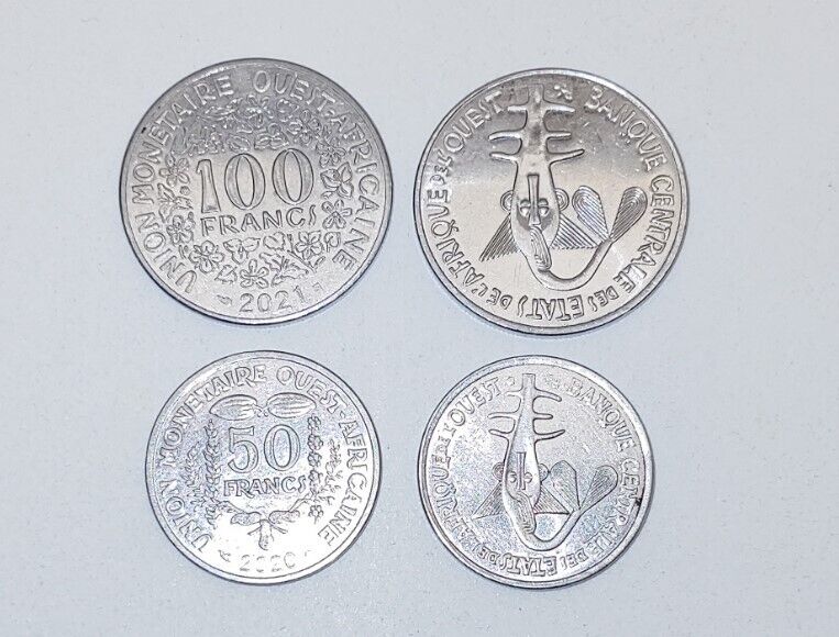 Read more about the article CFA Franc 4 Coin Set Collection Western Africa Burkina Faso 50 100 Francs Coins