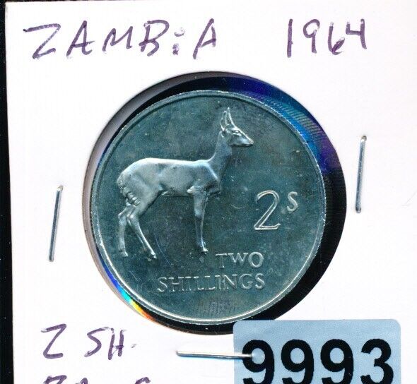 Read more about the article ZAMBIA – 2 SHILLING 1964 PROOF