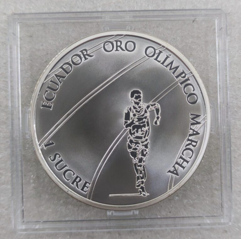 Read more about the article ECUADOR 1 Sucre 2007 Silver Proof Ibero-America Olympic Sports Race Walking