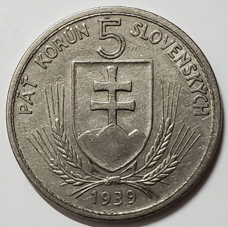 Read more about the article 1939 Slovakia 5 Korun Coin