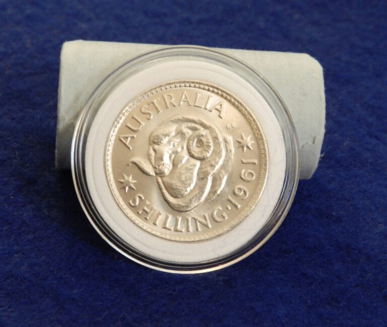 Read more about the article 1961 Australia Shilling – Beautiful UNC Silver Coin – See PICS