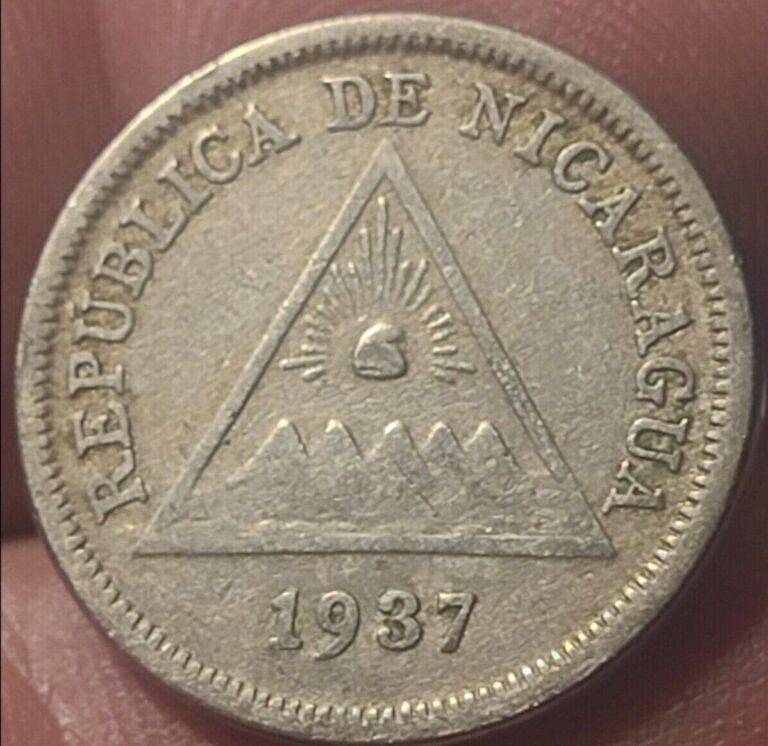 Read more about the article 1937 Nicaragua 5 Centavos COIN KM#12 (RARE ONLY 300K MINTED) 