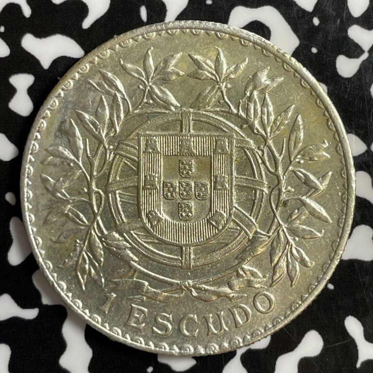 Read more about the article 1915 Portugal 1 Escudo Lot#E1042 Large Silver Coin! Nice!