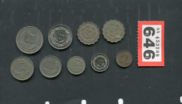 Read more about the article Lot of   9   coins of    Libya