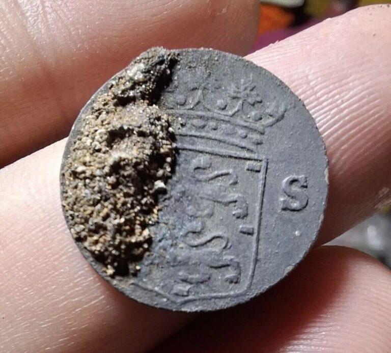 Read more about the article VERY RARE 2 Stuivers 1770 Dutch East India Company Shipwreck Silver Old Coin
