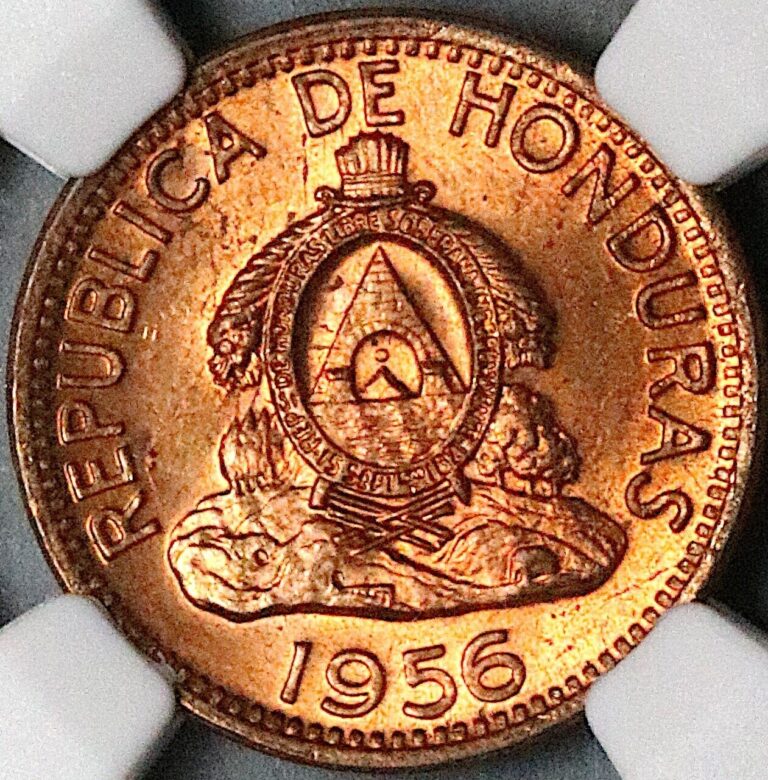 Read more about the article 1956 NGC MS 64 RD Honduras 2 Centavos de Lempira Red Coin (24072102C)