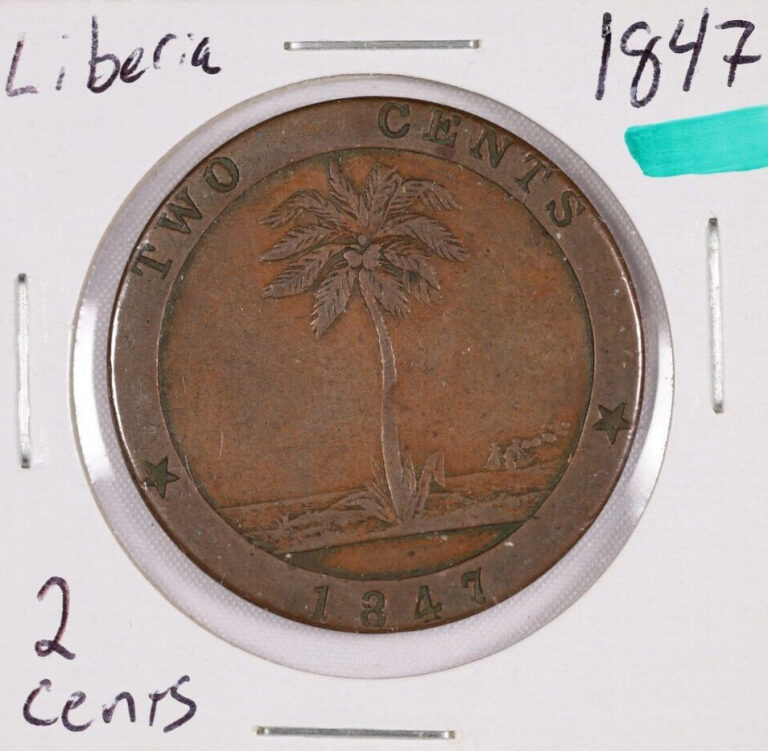Read more about the article 1847 Republic of Liberia 2 Cents Coin