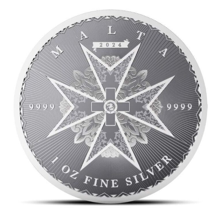 Read more about the article 2024 1 oz Malta Maltese Cross Silver Coin (BU)