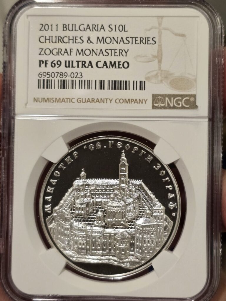 Read more about the article 2011 Bulgaria 10 Leva Zograf Monastery NGC PF69UCAM Perfect Coin