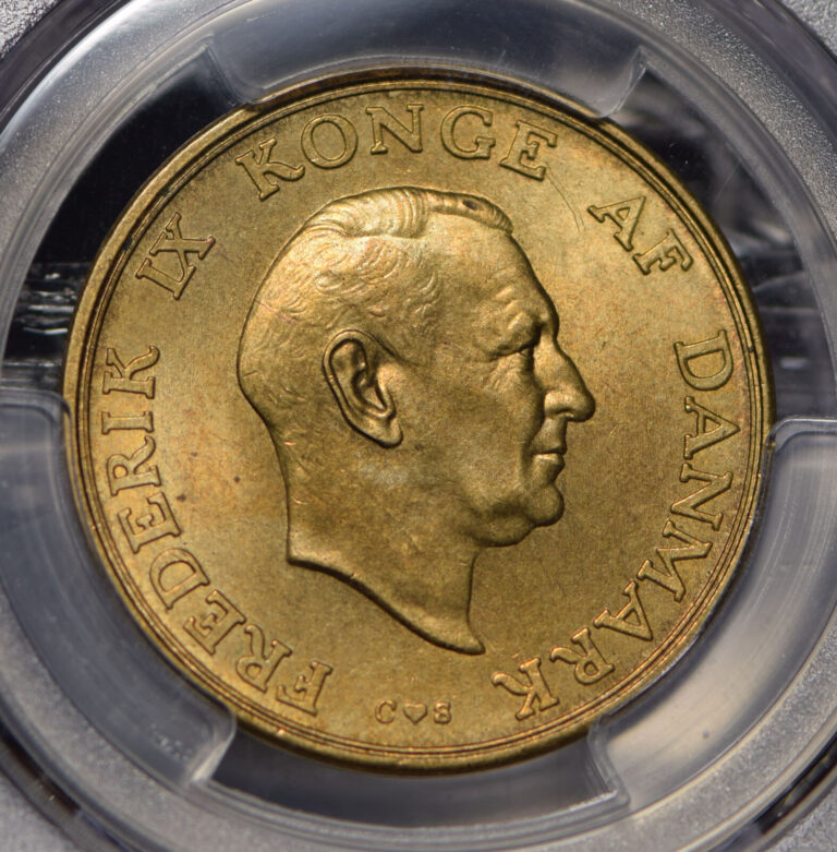 Read more about the article Denmark 1956 2 Kroner Lion animal PCGS MS64 PC0633 combine shipping