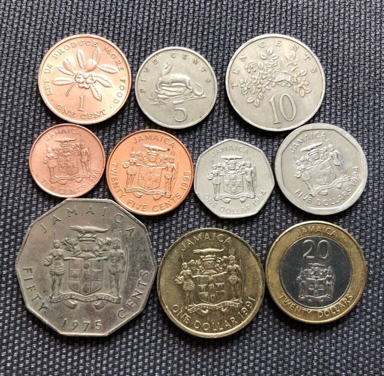 Read more about the article Jamaica 🇯🇲 Lot Of 10  World Foreign Coins