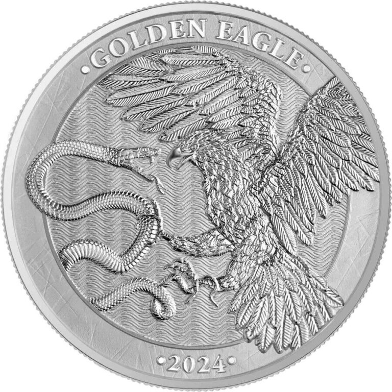 Read more about the article 2024 MALTA GOLDEN EAGLE 5 EURO 1 OZ SILVER BU IN CAPSULE WITH MINTAGE OF 50000