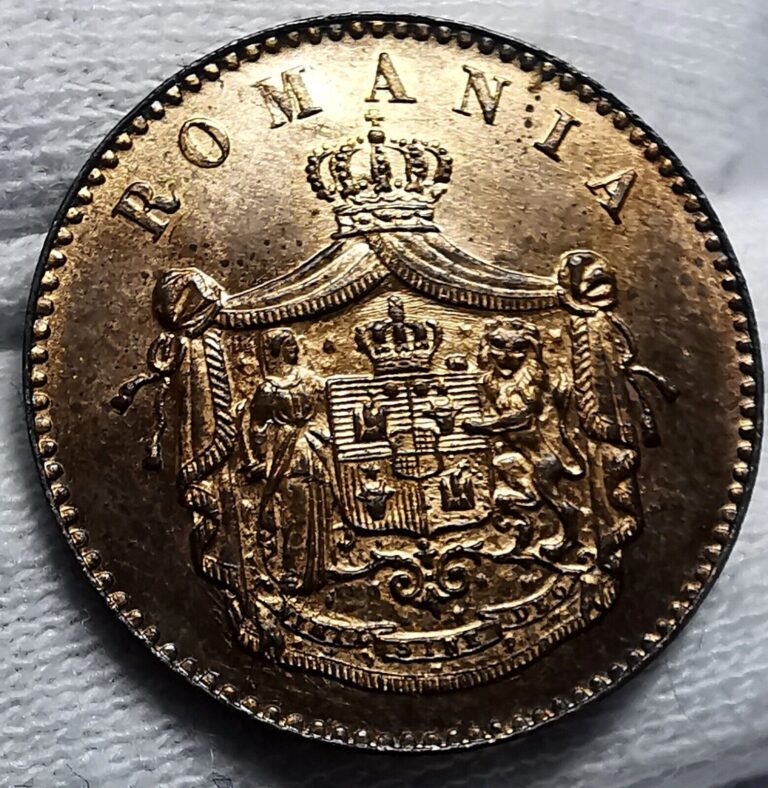 Read more about the article Uncirculated / Mint State Romania 1867 Heaton 2 Bani Coin LOT52
