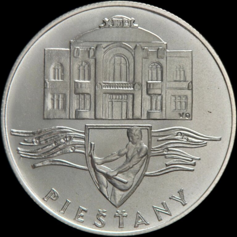 Read more about the article CZECHOSLOVAKIA. 1991  50 Korun  Silver – Piestany Spa