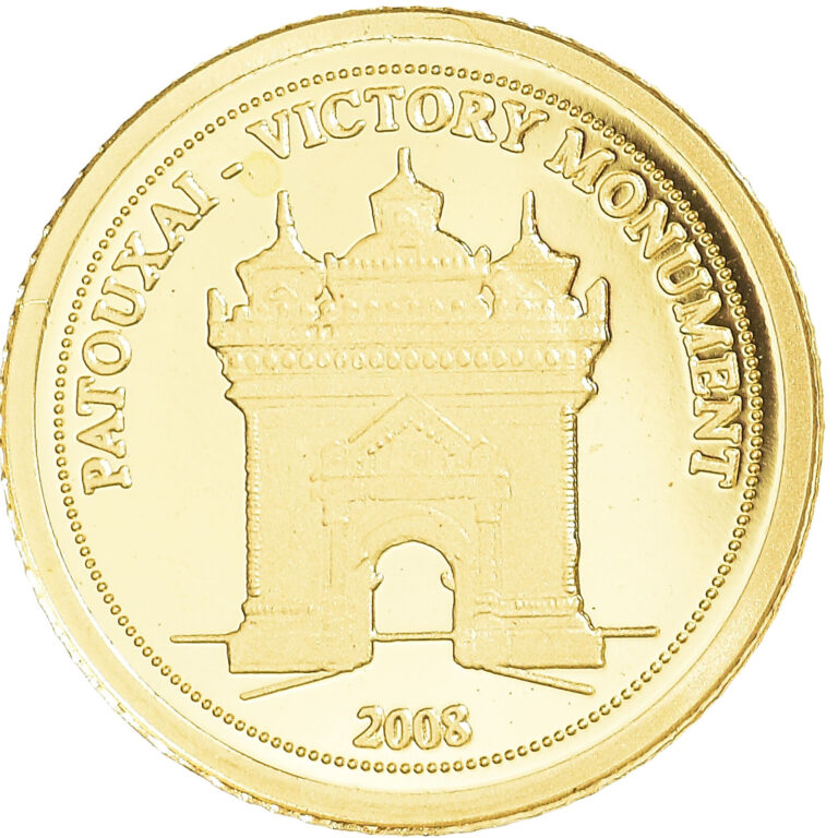 Read more about the article [#1069153] Coin  Laos  Patouxai-Victory Monument  500 Kip  2008  MS  G  old