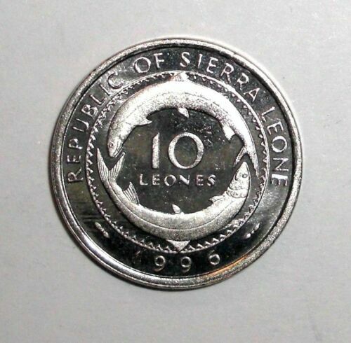 Read more about the article 1996 Sierra Leone 10 leones animal fish coin