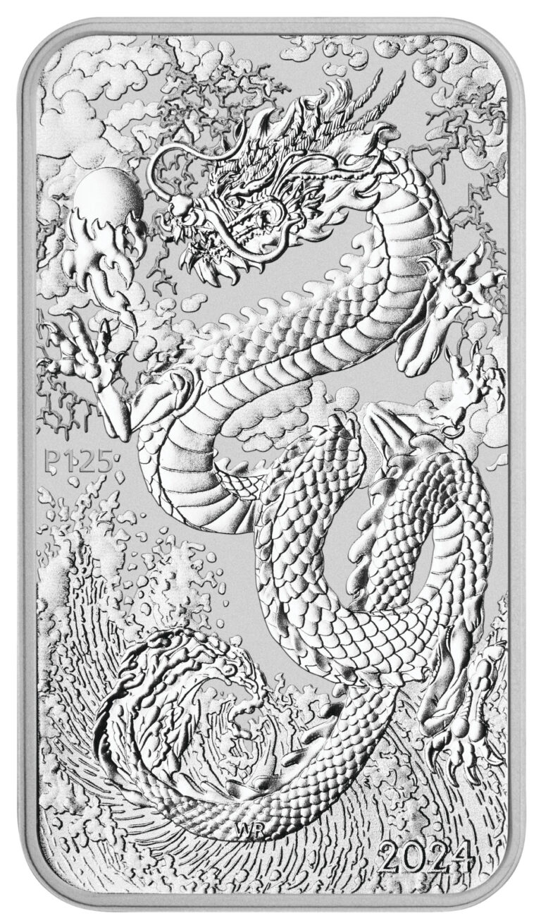 Read more about the article 2024 Australia DRAGON RECTANGULAR 1oz .9999 $1 Silver Bullion Coin