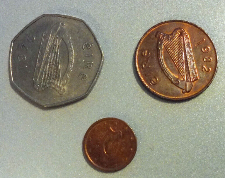 Read more about the article Ireland Lot of 3 Coins Irish Different Denominations Years 1970’s and 1980’s