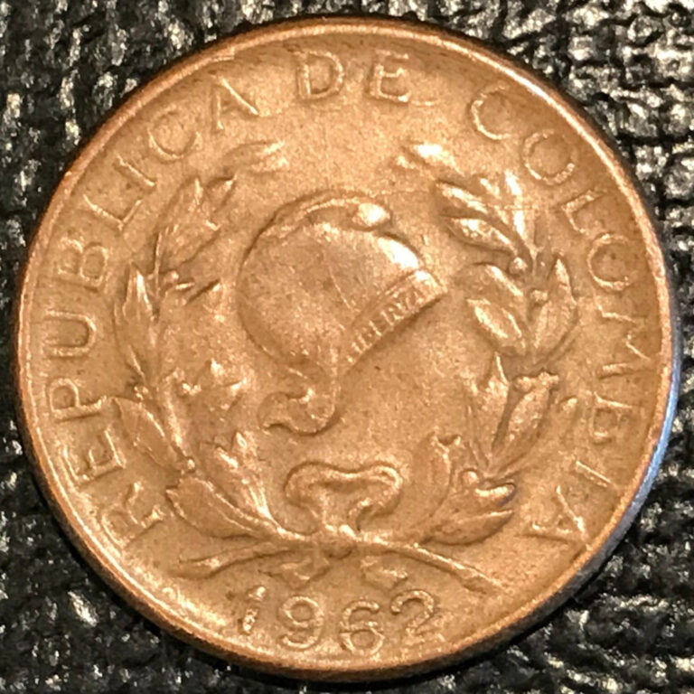 Read more about the article VERY FINE 1962 COLOMBIA 5 CENTAVOS COIN-JUL131