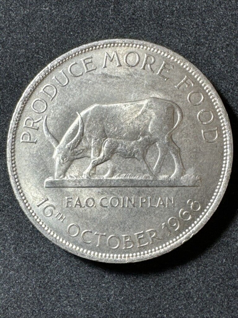 Read more about the article UGANDA  5 SHILLINGS FAO 1968 Copper Nickel Coin