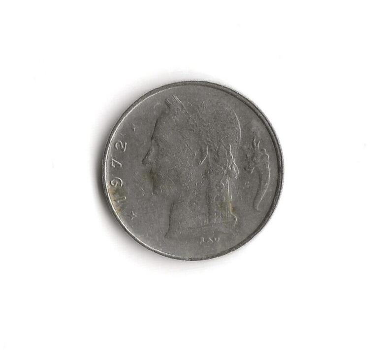 Read more about the article 1972 Belgium – 1 Franc – 941 – Copper Nickel – 4g