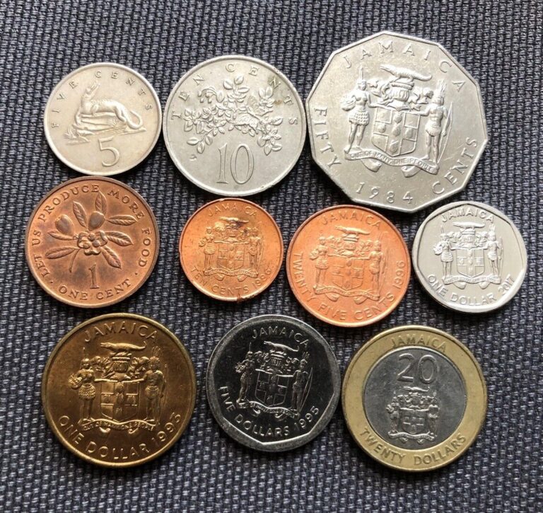 Read more about the article Jamaica 🇯🇲 Lot Of 10  World Foreign Coins