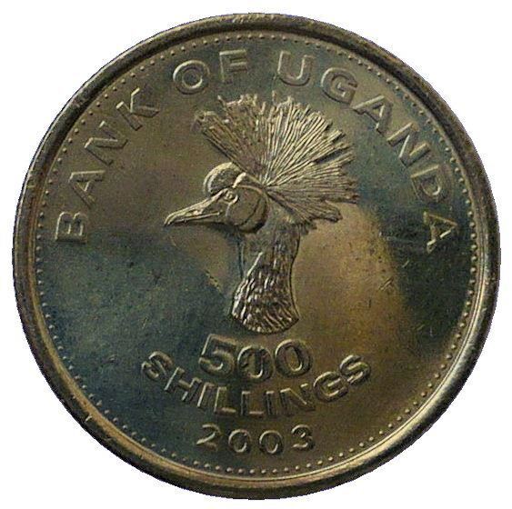 Read more about the article Uganda | 500 Shillings Coin | Grey Crowned Crane | KM69 | 1998 – 2019