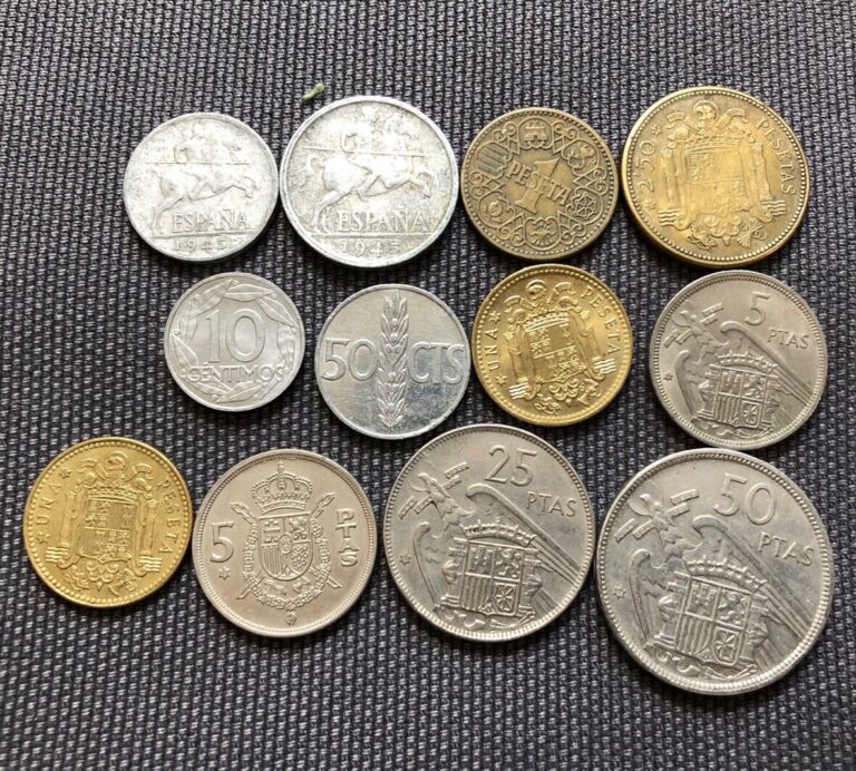 Read more about the article Vintage Spain 🇪🇸 Lot Of 12  World Foreign Coins