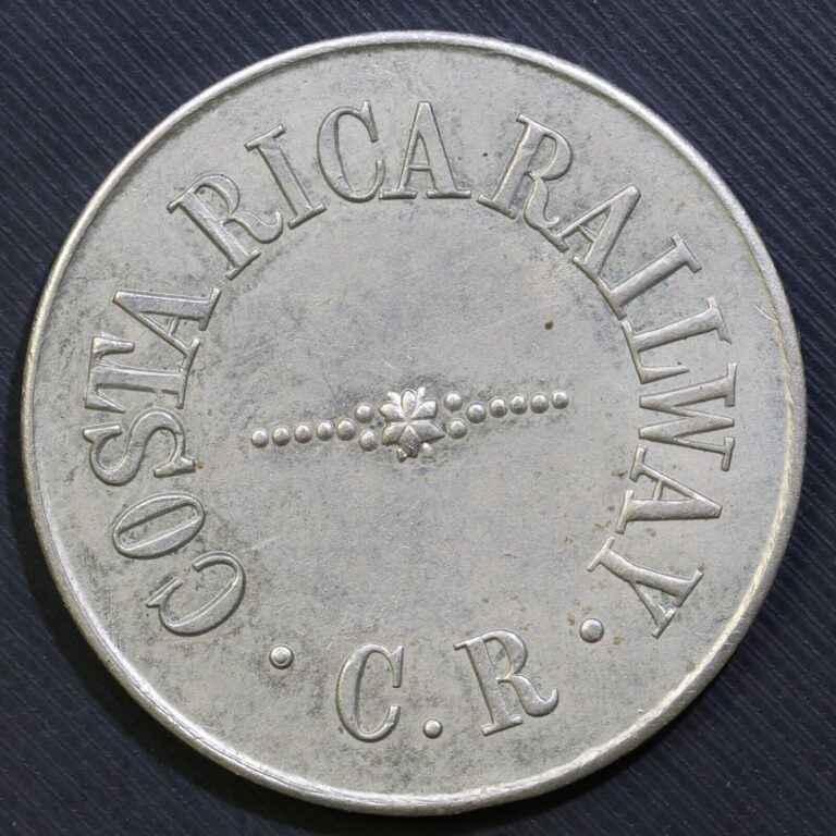 Read more about the article COSTA RICA RAILWAY 50 Centavos Token Very high grade  cool collectible!