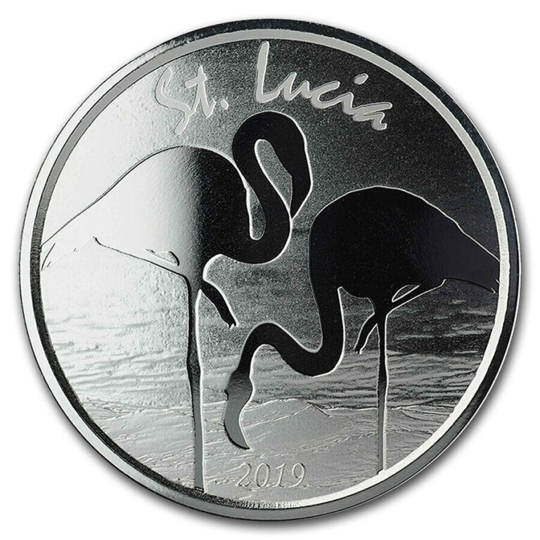 Read more about the article 2019 St. Lucia 1 oz Silver Pink Flamingo BU