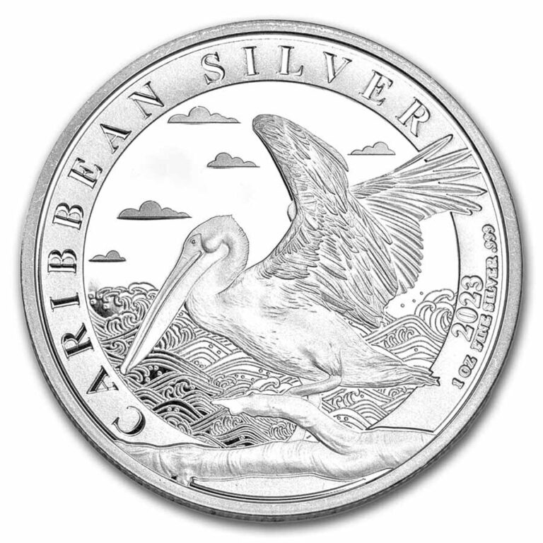 Read more about the article 2023 Barbados 1 oz Silver Caribbean Pelican BU