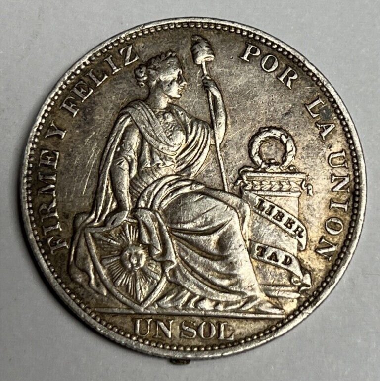 Read more about the article XF 1916 PERU Un Sol Silver Coin KM# 196.27 (37mm  0.7234 ASW) PERUVIAN