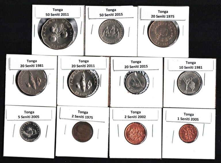 Read more about the article TONGA 1975-2015 SET OF 11 COINS