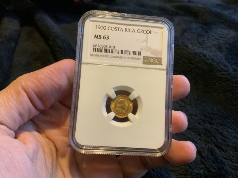 Read more about the article 1900 Costa Rica 2 Colones Gold Coin NGC MS63
