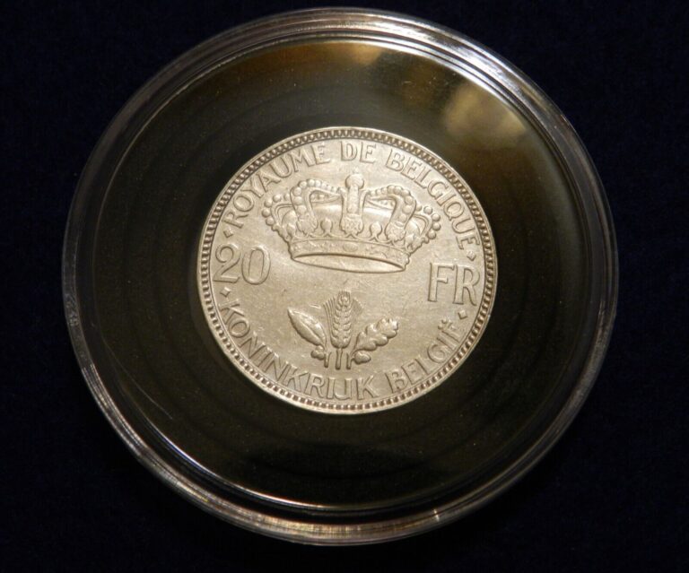 Read more about the article 1935 Belgium 20 Francs – King Leopold III  – Nice Older Silver Coin – See Pics