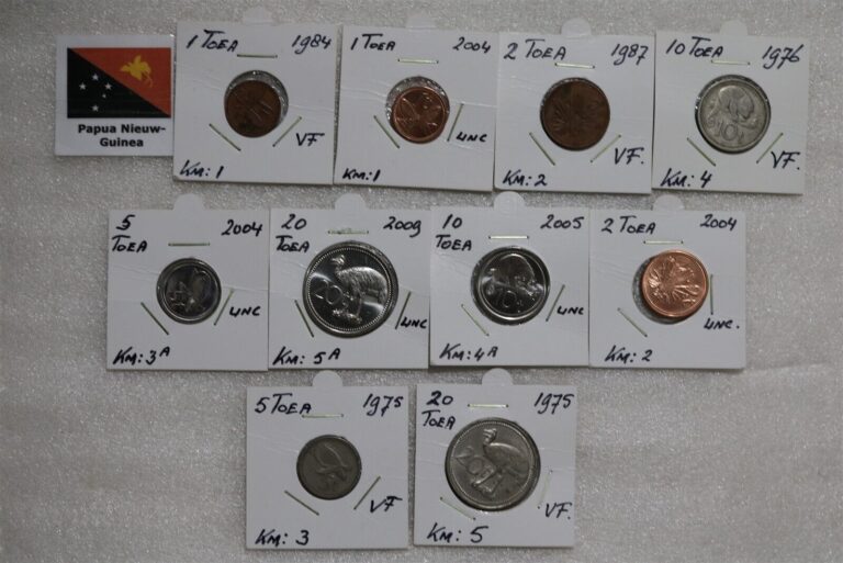 Read more about the article PAPUA NEW GUINEA MINORS – 10 COINS LOT B49 #1469