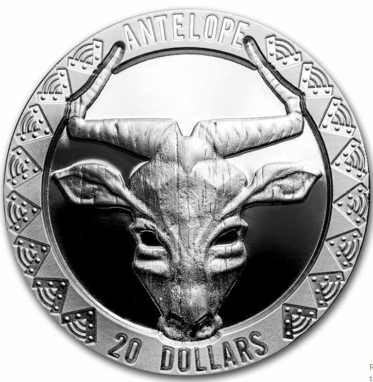 Read more about the article 2022 Antelope Sierra Leone 2 oz Silver £20 High Relief Wild 5 Five